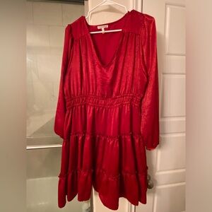 Maurices XL. Never been worn. Silky, bright red.